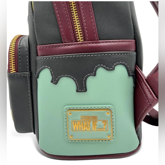 NWT What If Zombie Captain America Glow in the Dark Loungefly mini backpack - Picture 4 of 9